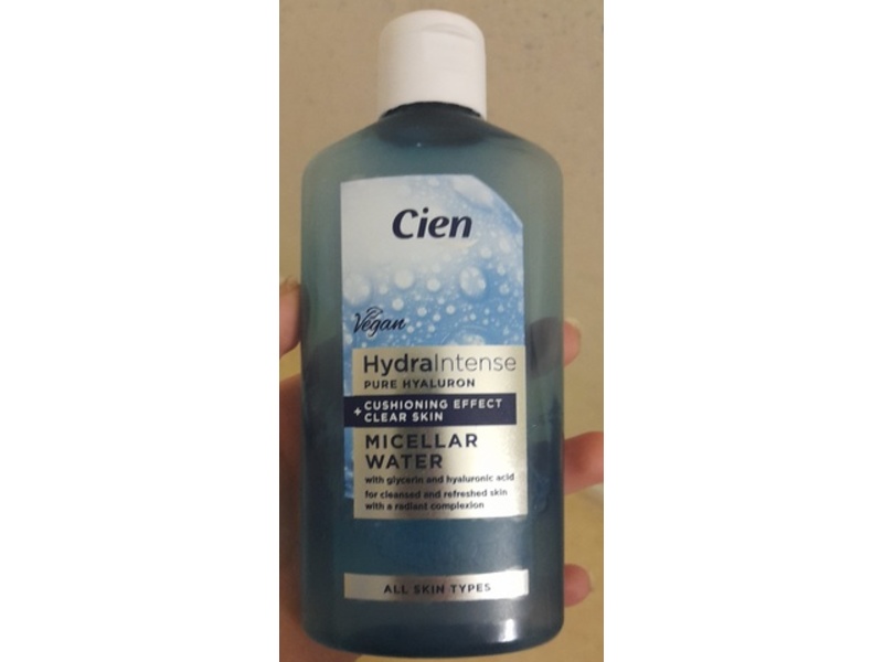 Cien Hydra Intense Micellar Water, Cushioning Effect + Clear Skin, 200 mL