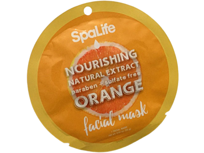 SpaLife Facial Mask, Orange, 0.8 fl oz/23 g