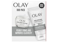 Olay Duo Pack Collagen Peptide Cream + Balancing Cream Cleanser, 1.7 fl oz/50 mL - Image 2