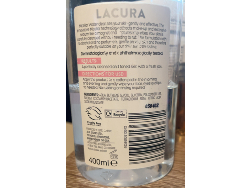 Lacura Micellar Water, 400 mL