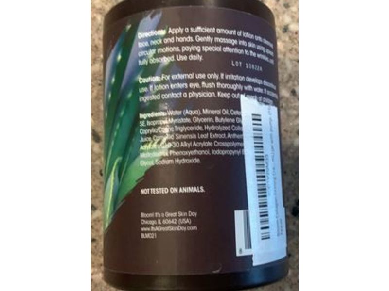 Bloom Intensive Firming Cream, Collagen + Aloe Vera, 15 fl oz/444 mL