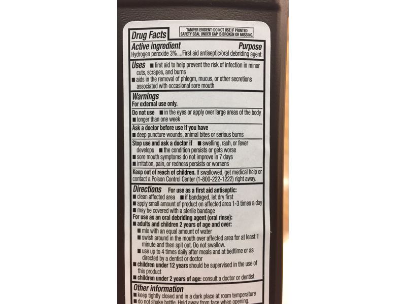 Walgreens 3% Hydrogen Peroxide, 16 fl oz/473 mL