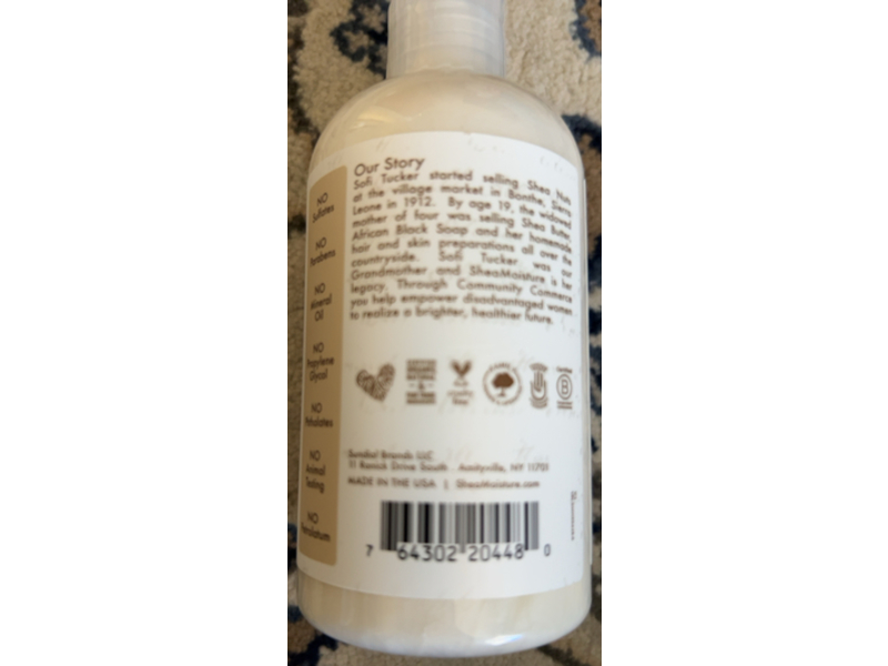 SheaMoisture 100% Virgin Coconut Oil Daily Hydration Shampoo, Coconut Milk & Acacia Senegal, 8 fl oz/237 mL