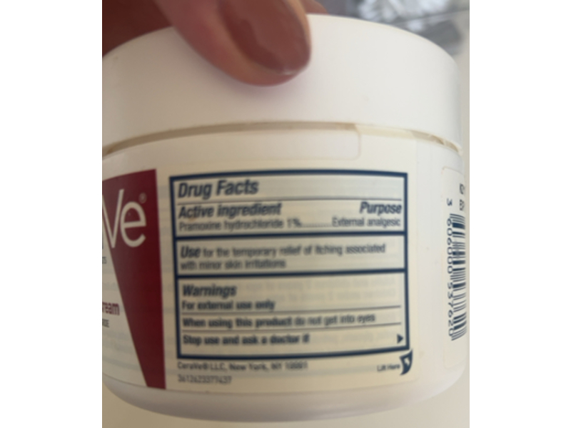 Cerave Itch Relief Moisturizing Cream, 12 oz/340 g