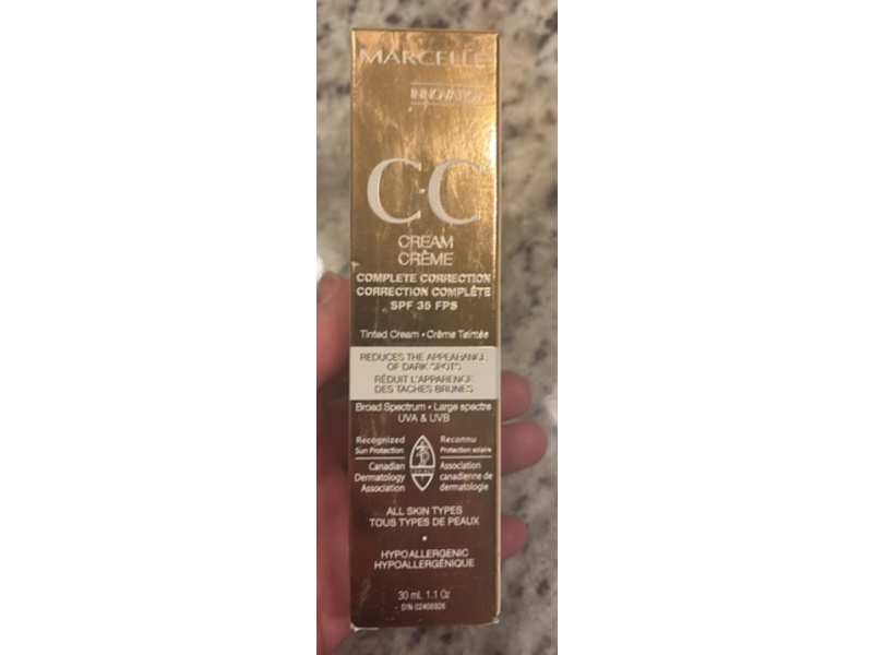 Marcelle Cc Tinted Cream, SPF 35 Light To Medium, 1.1 oz/30 mL