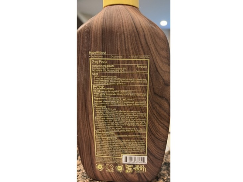 Sun Bum Premium Moisturizing Sunscreen Lotion, SPF 30, 16 fl oz/473 mL