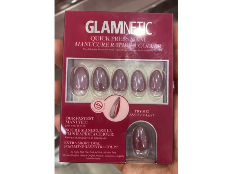 Glamnetic Quick Mani Press On Nails, Mauve Muse, 30 Count