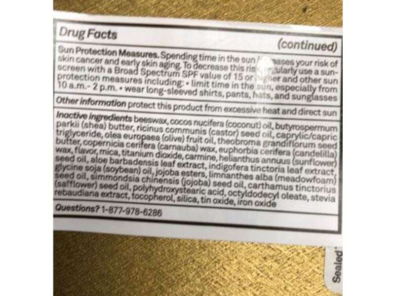 Sun Bum Tinted Sunscreen Lip Balm, Raisin Hell, SPF 15, 0.15 oz/4.25 g