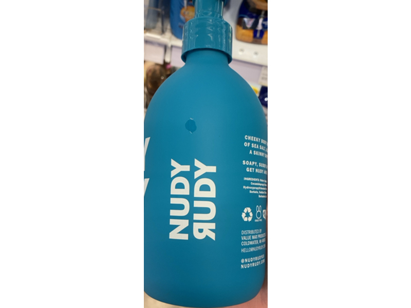 Nudy Rudy Body Wash, Sea Salt Suds, 16.9 fl oz/500 mL