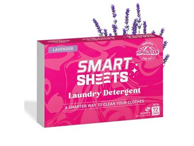 Pink Formula Laundry Detergent Smart Sheets, Lavender, 72 Loads, 36 Count