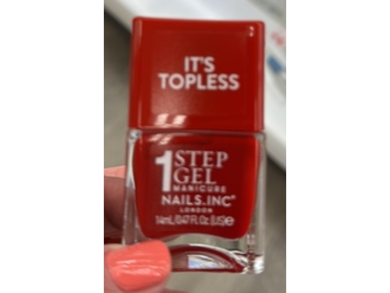 Nails Inc Its Topless 1 Step Gel Nail Polish, Kendall, 0.47 fl oz/14 mL