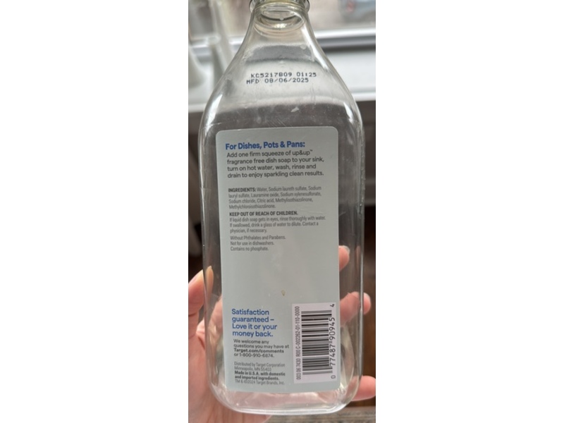 Up & Up Dishwashing Liquid, 28 fl oz/828 mL