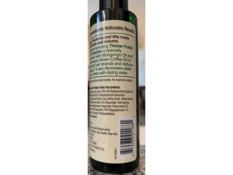 Thicker Fuller Hair Thickening Serum, Mongongo & Cold Pressed Green Coffee Oils, 5 fl oz/148 mL