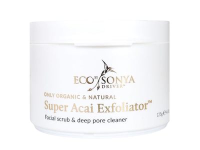 Eco By Sonya Super Acai Exfoliator Deep Pore Cleansing Facial Scrub, 4.41 oz/125 g