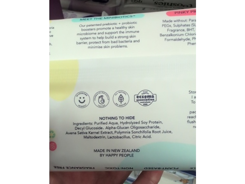 Bunjie Probiotic Baby Wipes, 80 Count