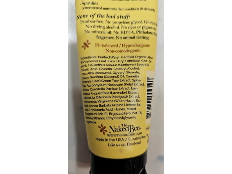 The Naked Bee Moisturizing Hand & Body Lotion, Coconut & Honey, 2.25 fl oz/67 mL, Pack Of 2