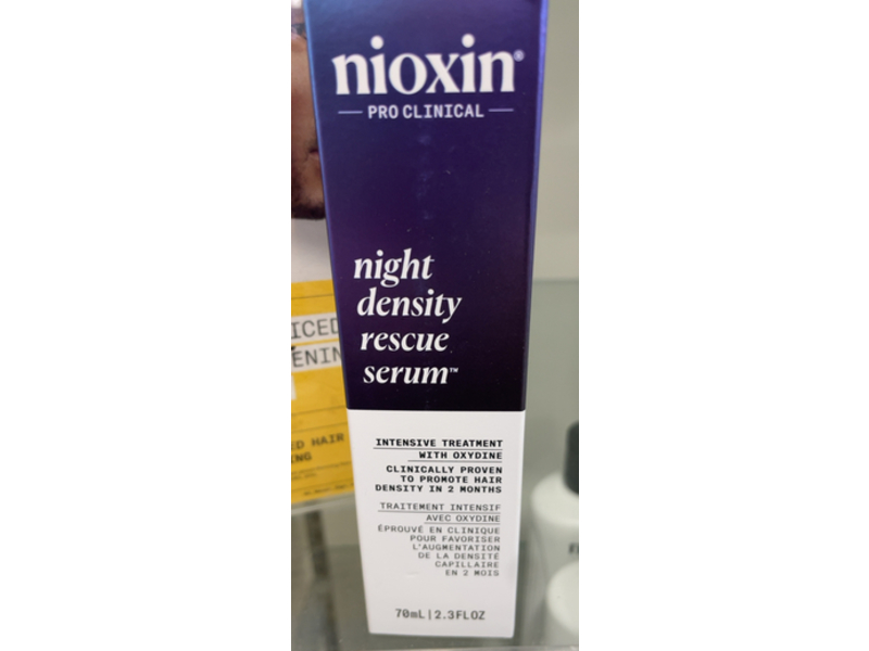 Nioxin Intensive Treatment Night Density Rescue Serum, Oxydine, 2.3 fl oz/70 mL