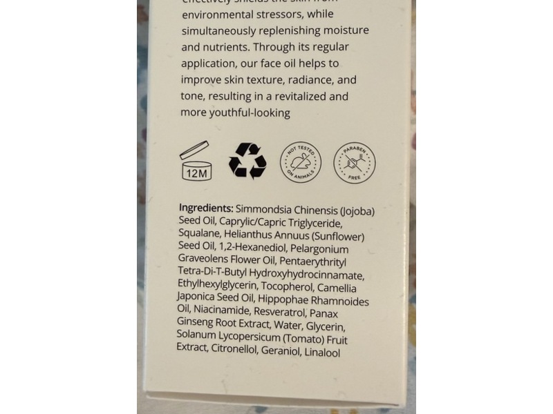 Depology Vitality Blend Radiant Renewal Facial Oil, Squalane + Antioxidants, 1 fl oz/30 mL