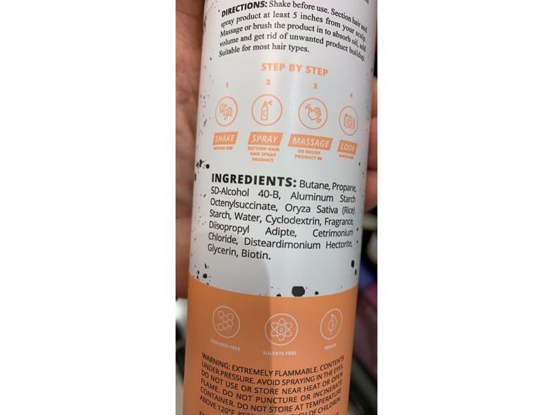 FoxyBae Dirty Gal Dry Shampoo, Biotin, 7 oz/198 g