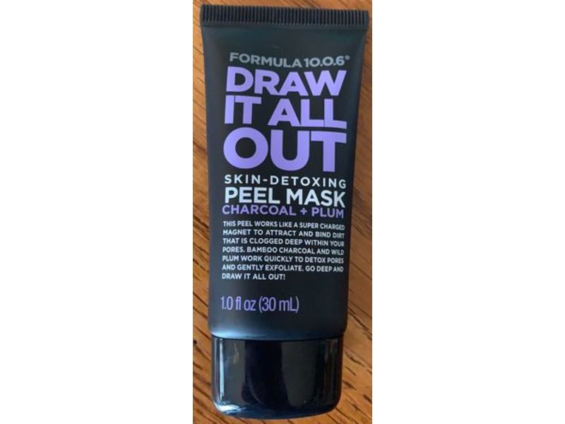 Formula 10.0.6 Draw It All Out Skin-Detoxing Charcoal + Plum Peel Mask, 1 fl oz/30 mL