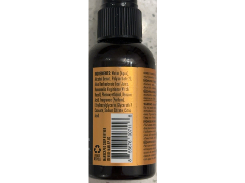 Manscaped The Crop Reviver Ball Toner, 1.89 fl oz/ 56 mL