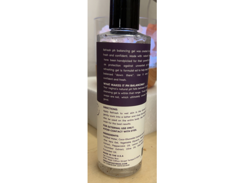 Her Fantasy Box Refresh Feminine Cleansing Gel, 8 fl oz