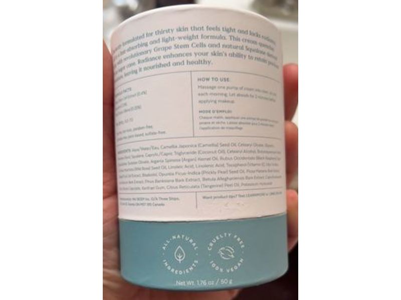 Three Ships Radiance Day Cream, Grape Stem Cell + Squalane, 50 g