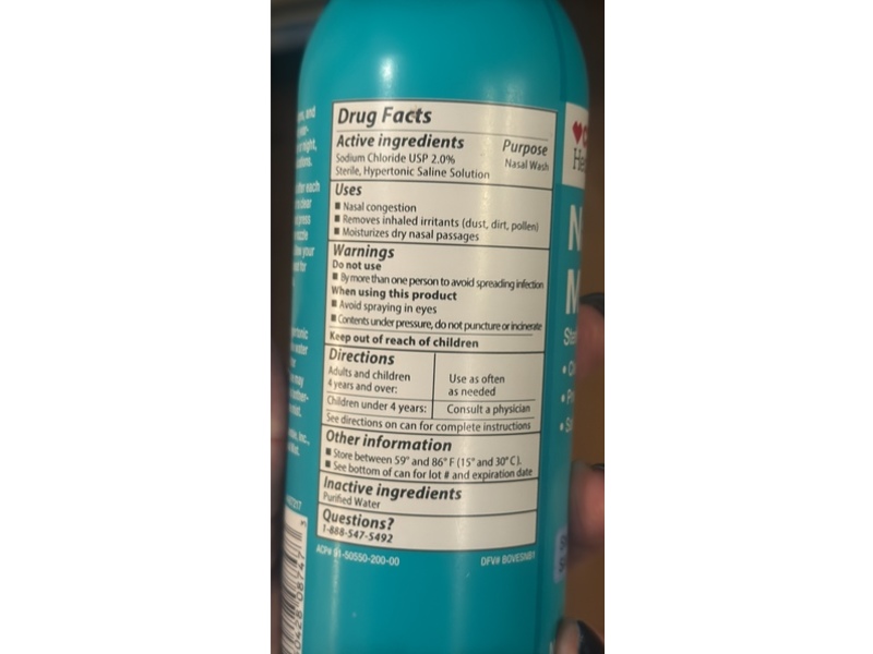 CVS Health Nasal Mist Sterile Saline Solution, 5 oz/142 g