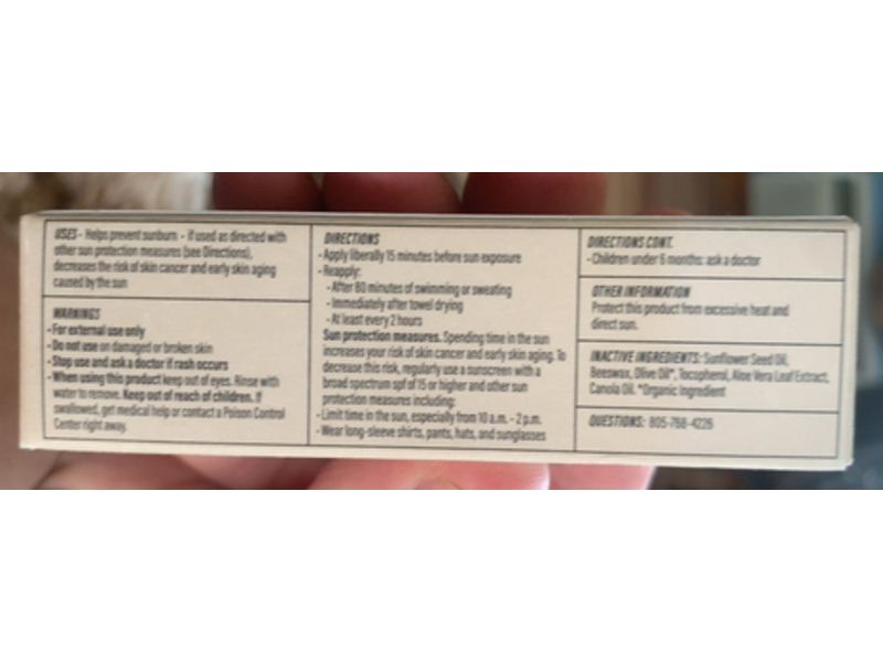 Kinlo Sunscreen Stick, SPF 30, 0.5 oz/14 g