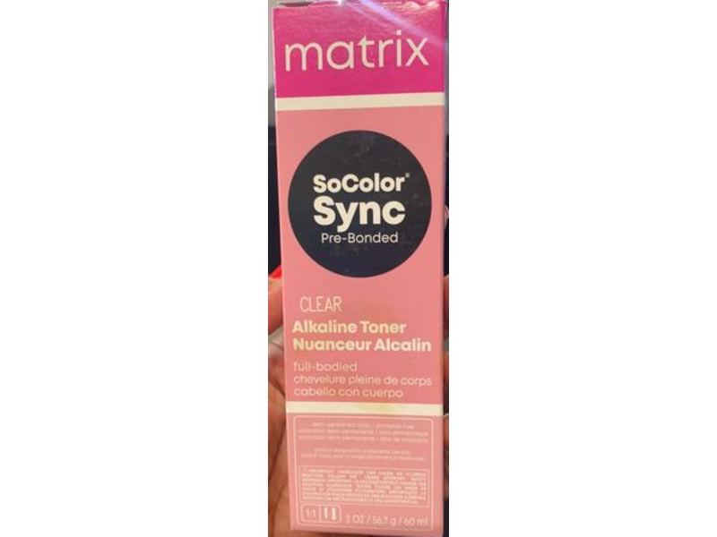 Matrix SoColor Sync Pre-Bonded Alkaline Toner, Clear, 2 oz/60 mL