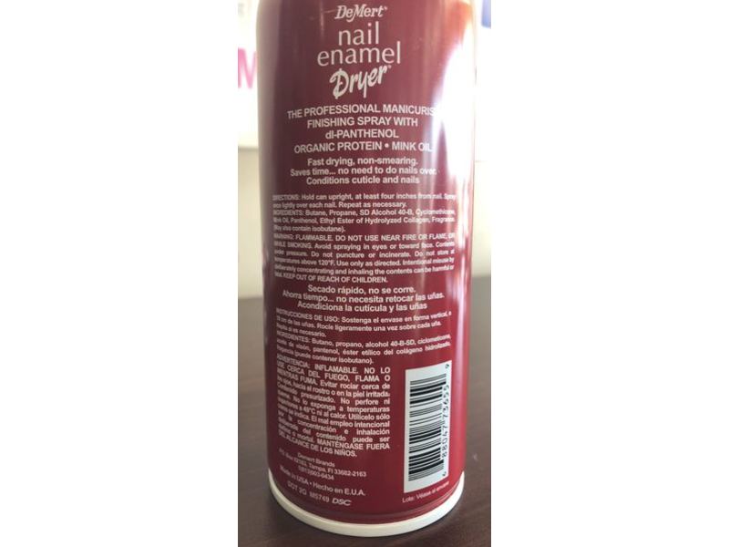 Demert Nail Enamel Dryer Spray, 7.5 oz/212 g