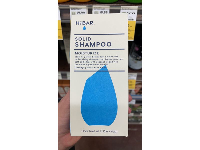 HiBAR Moisturize Solid Shampoo, 3.2 oz/90 g
