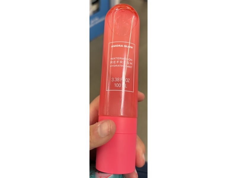 Amora Glow Refresh Hydration Mist, Watermelon, 3.38 fl oz/100 mL