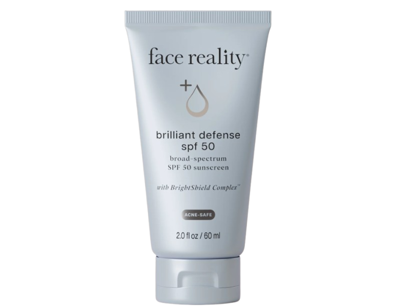 Face Reality Brilliant Defense Broad-Spectrum Sunscreen, SPF 50, Bright Sheild Complex, 2.0 fl oz/60 mL