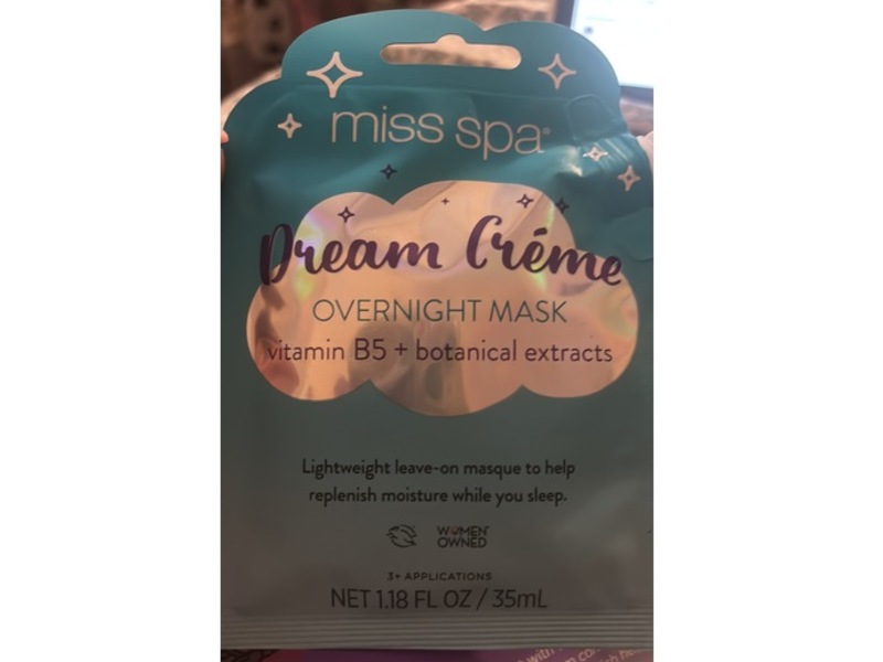 Miss Spa Dream Creme Overnight Mask, 1.18 fl oz/35 mL