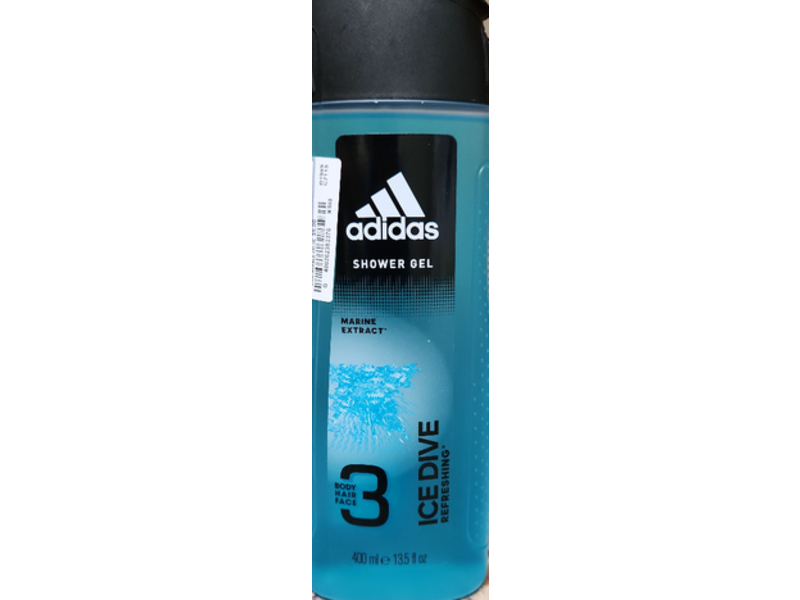 Adidas Shower Gel, Ice Dive,13.3 fl oz/400 mL
