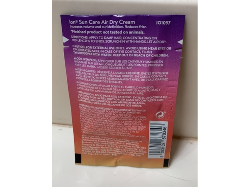 Ion Sun Care Air Dry Cream, 0.4 fl oz/12 mL