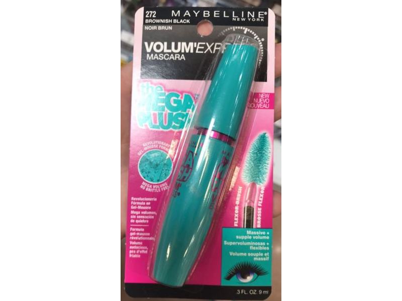 Maybelline Volume Express Mascara, 272 Brownish Black, 3 fl oz/9 mL