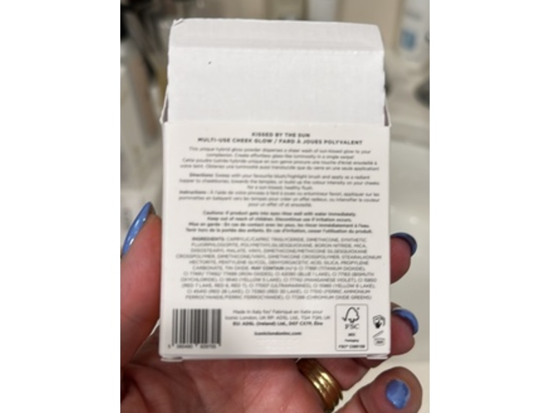 Iconic London Kissed By Sun Multi-Use Blush + Bronzer & Highlighter, Play Time Blush, 0.17 oz/5 g