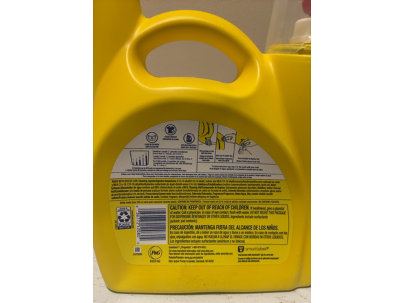 Tide Simply Liquid Laundry Detergent, Berry Blossom, 89 Loads, 117 fl oz/3.46 L