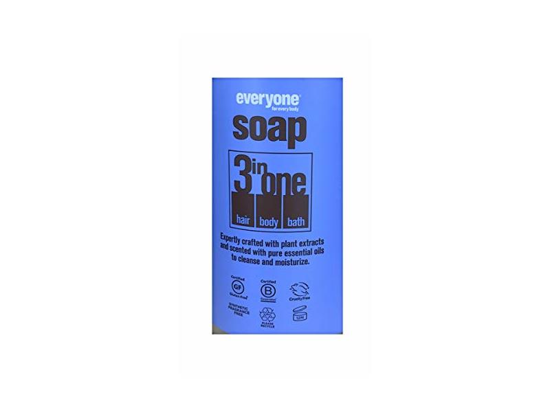Everyone 3-in-1 Soap - Body Wash, Shampoo, Bubble Bath - Lavender + Mint - 32 Ounces - 1 Bottle