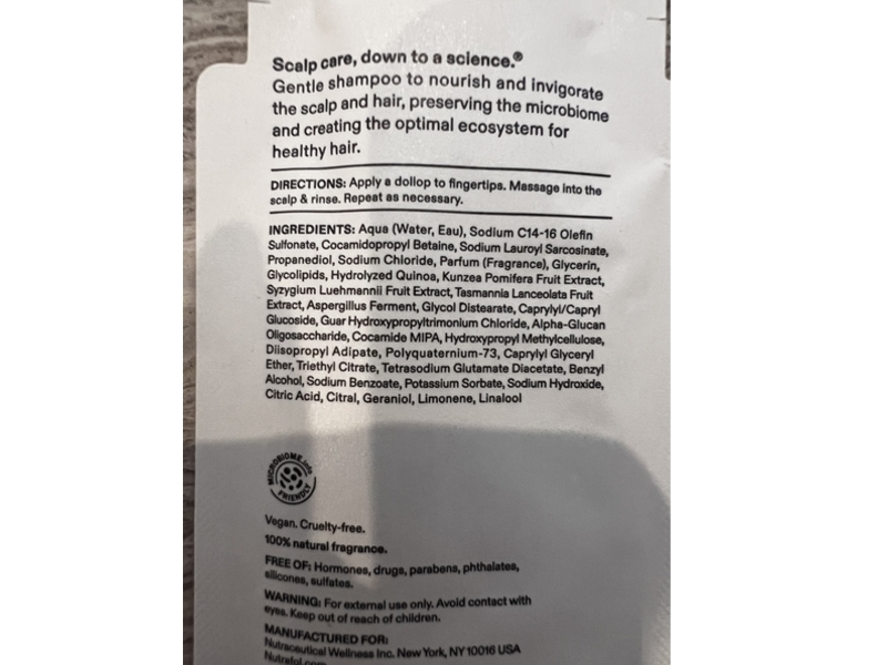 Nutrafol Root Purifier Scalp Microbiome Shampoo, 0.2 fl oz/7 mL