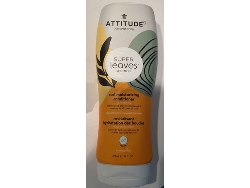 Attitude Curl Moisturizing Conditioner, Moringa Oil, 16 fl oz/473 mL