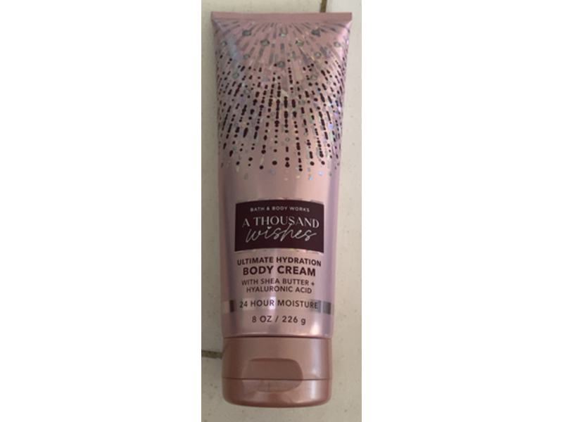 Bath & Body Work A Thousand Wishes Ultimate Hydration Body Cream, Shea Butter + Hyaluronic Acid, 8 oz/226 g