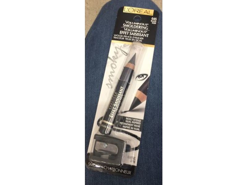 L'Oreal Paris Voluminous Smoldering Eyeliner, 645 Black, 0.087 oz/2.48 g