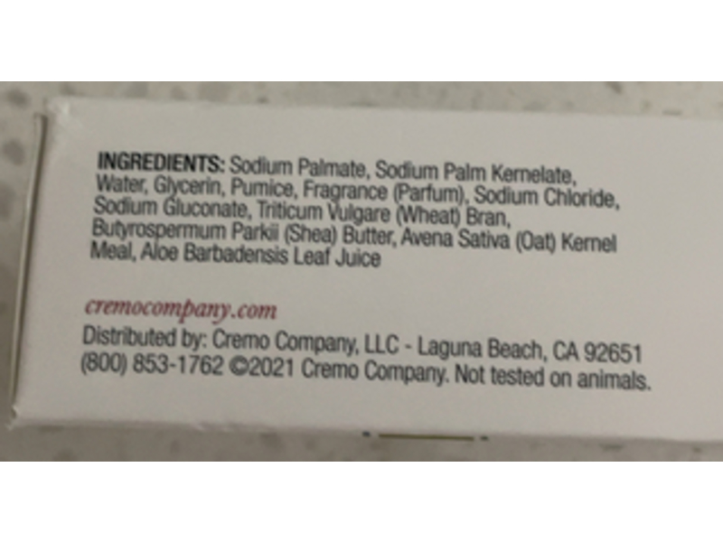 Cremo Exfoliating Body Bar, Sage & Citrus, 6.1 oz/170 g