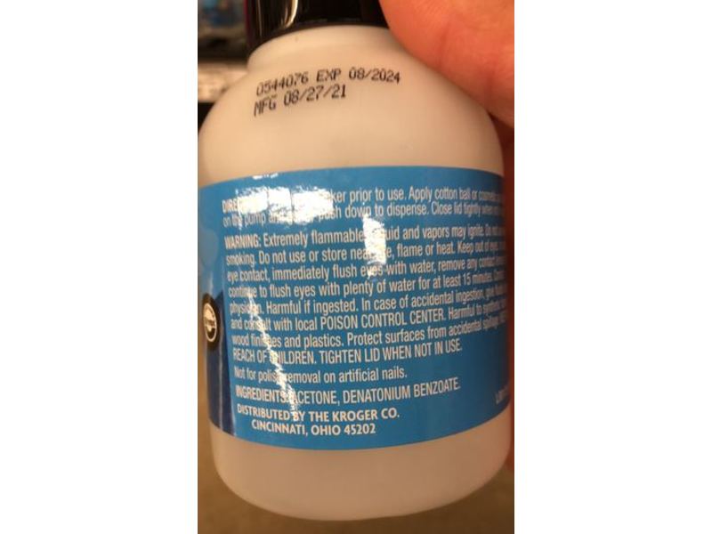 Kroger Maximum Strength Nail Polish Remover, 8 fl oz/236 mL