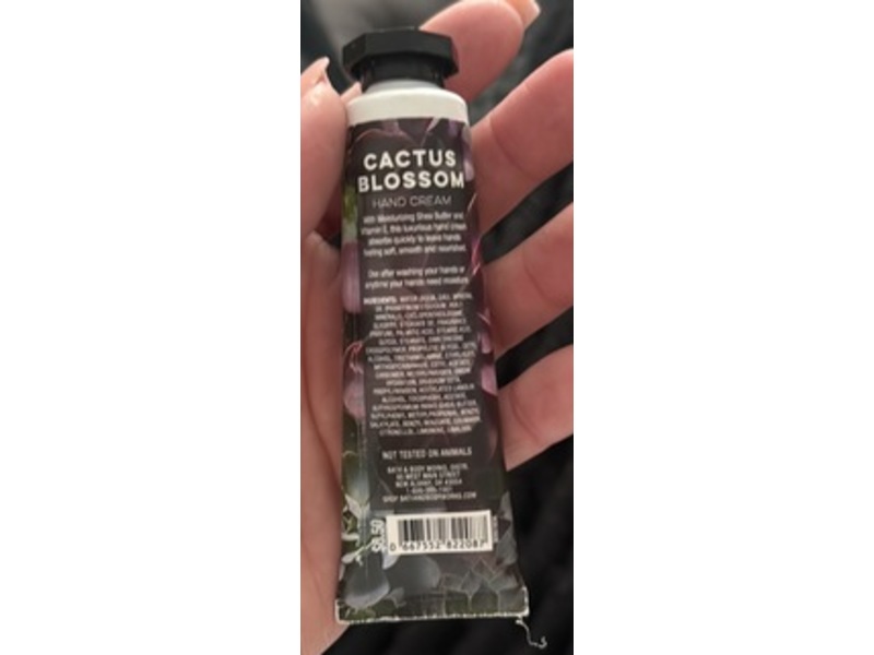 Bath & Body Works Shea Butter Hand Cream, Cactus Blossom, 1 fl oz/29 mL