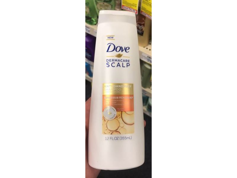 Dove Dermacare Scalp Anti-Dandruff Shampoo, Dryness & Itch Relief, 12 fl oz/355 mL
