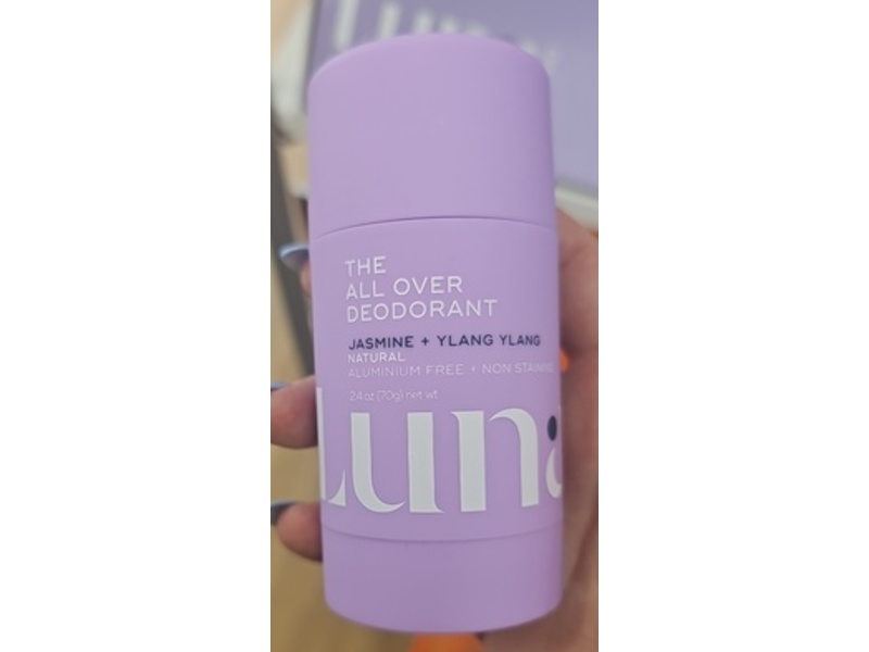 Luna The All Over Deodorant, Jasmine + Ylang Ylang, 2.4 oz/70 g